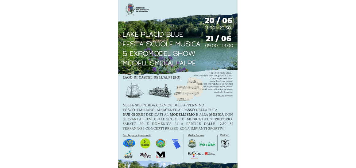 Lake Placid Blue Festa Scuole Musica & Expomodel Show Modellismo all'Alpe